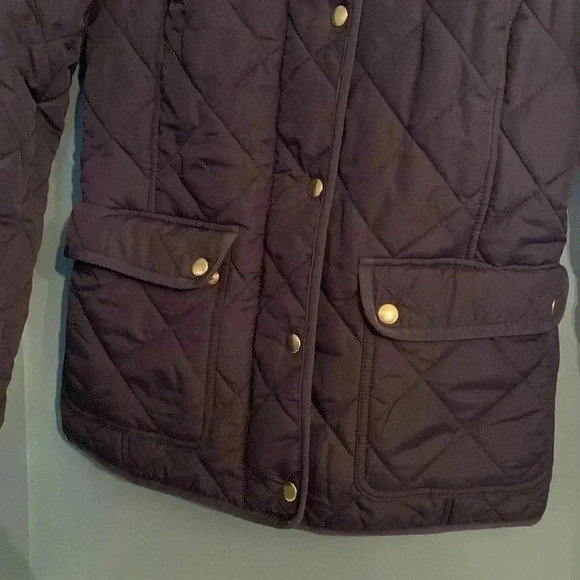 J. Crew navy blue quilted jacket - Xxs- long sleeve - great condition - Picture 3 of 6